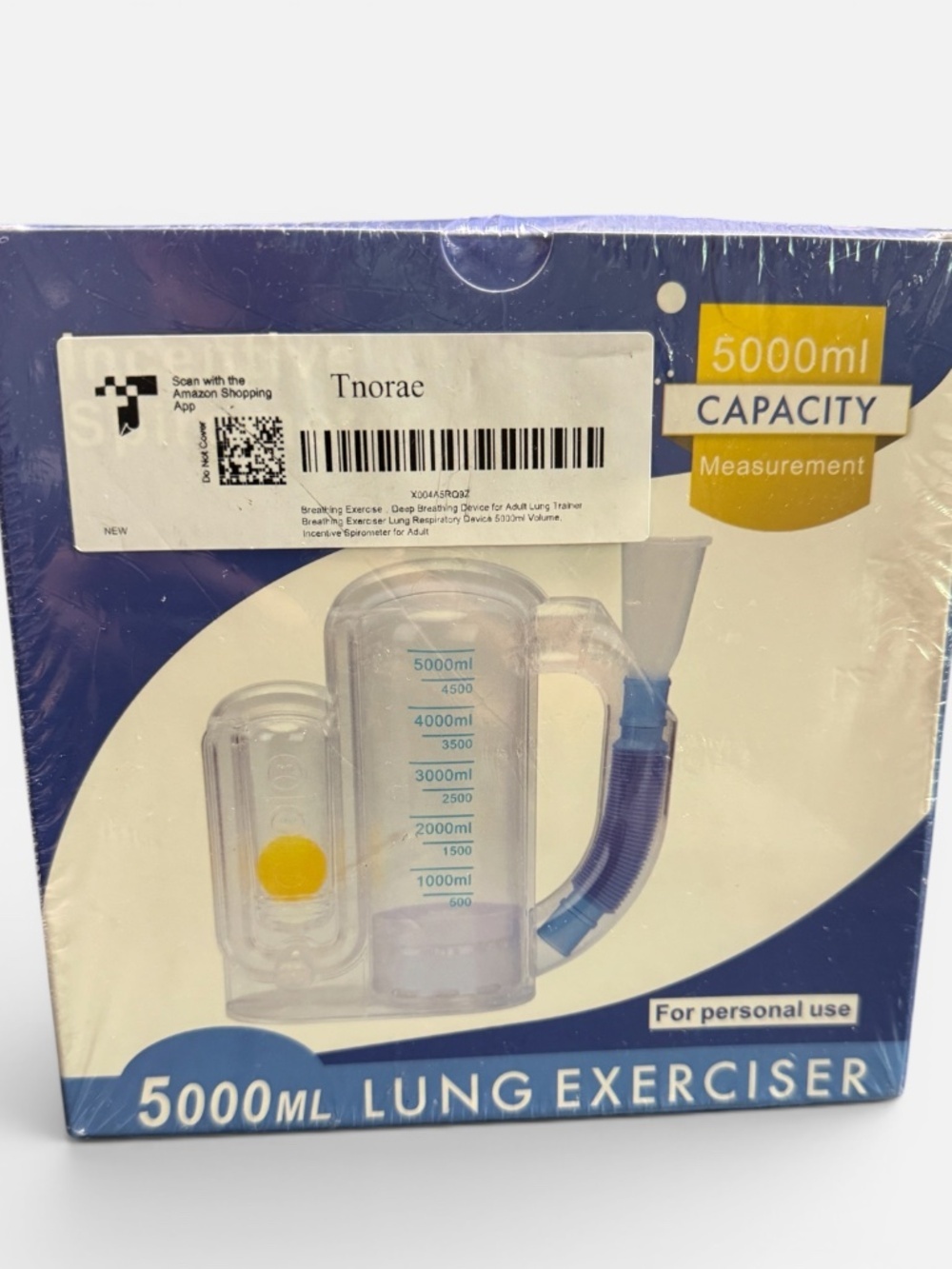 NIB 5000ml Lung Exerciser Incentive Spirometer Breathing Trainer